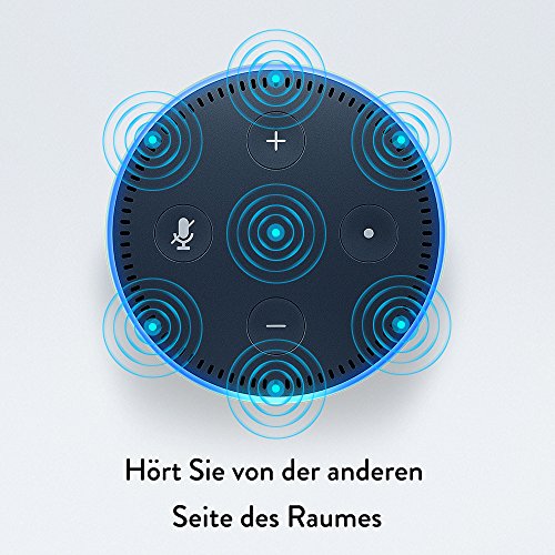 Amazon Echo Dot 2-te Generation, in schwarz, 7 Mikrofone