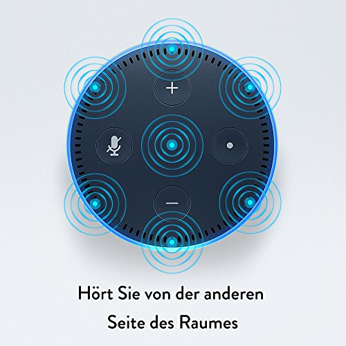 Amazon Echo Dot 2-te Generation, in schwarz, 7 Mikrofone