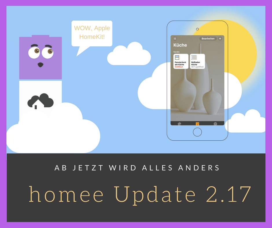 homee Update 2.17 Apple HomeKit Kompatibilität