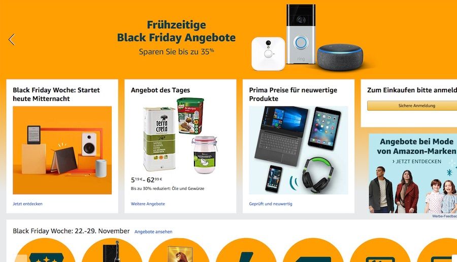 Amazon Black Friday Woche