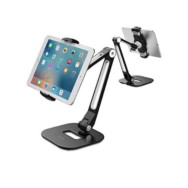 Universeller & schwenkbarer Tischständer - AboveTEK Tablet Ständer - geeignet für iPad, Android Tablets und Smartphones bis 11 Zoll