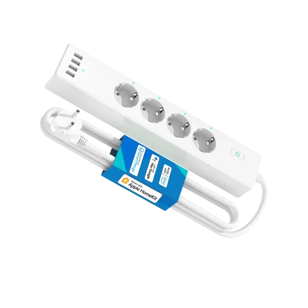 Meross WLAN Steckdosenleiste mit USB - Kompatibel mit HomeKit, Alexa und Google Assistant
