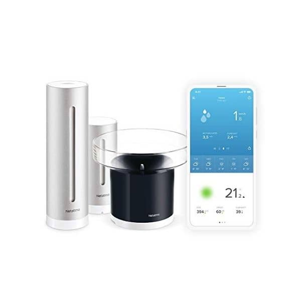 Netatmo Smarte Wetterstation und Regenmesser im Set - Funktioniert mit Apple HomeKit, Amazon Alexa und IFTTT für mehr Automationen