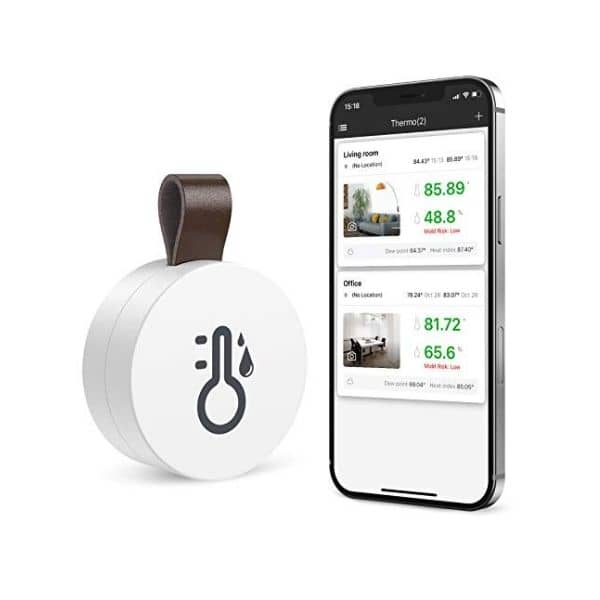 ORIA Bluetooth Thermometer - Überwachung von Temperatur & Luftfeuchtigkeit - Alle Daten über die App einsehbar