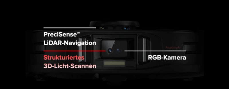 Roborock S7 MaxV Ultra - mit PreciSense LiDAR-Navigation, RGB Kamera und 3D Licht-Scannen