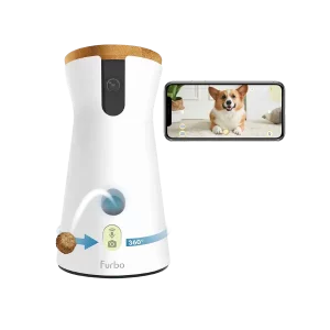 Furbo 360° Haustierkamera - Für Hunde Entwickelt - Sie ist mit Alexa kompatibel und hat eine Leckerli Funktion eingebaut