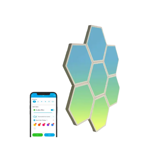 Govee Glide LED Hexagon Light Panels - WLAN Panele für Alexa und Google Assistant - Verbindet sich über 2,4 GHz WLAN-Netz