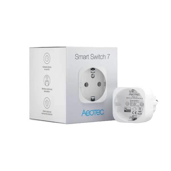 Aeotec Smart Switch 7 - Z-Wave Plus Steckdose - Ist auch mit homee Z-Wave Cube kompatibel