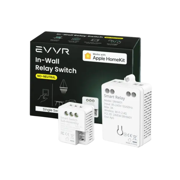 WLAN HomeKit Unterputz-Lichtschalter EVVR SRHW01