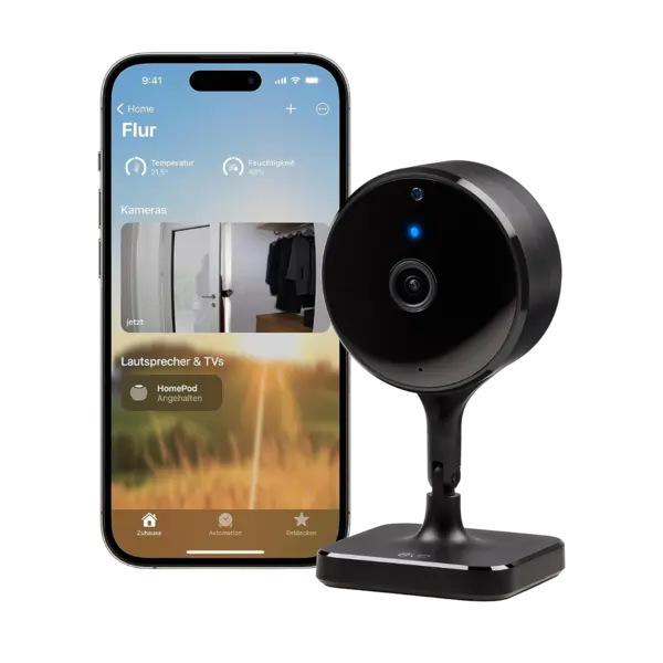 Eve Cam - Smarte HomeKit Innenkamera (2023) - Home Secure und 2,4 + 5 GHz WLAN